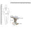 90cm Mirrored Glass Console Table Sofa Entryway Table