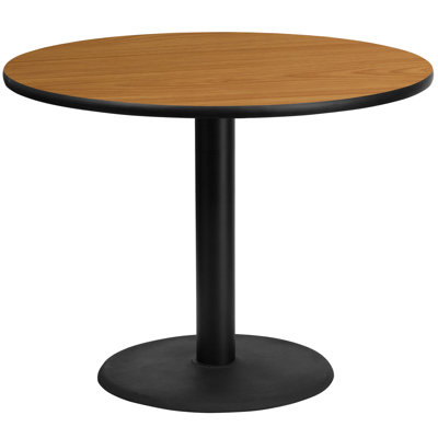 Jamey 24'' Round Laminate Table Top with 18'' Round Bar Height Table Base
