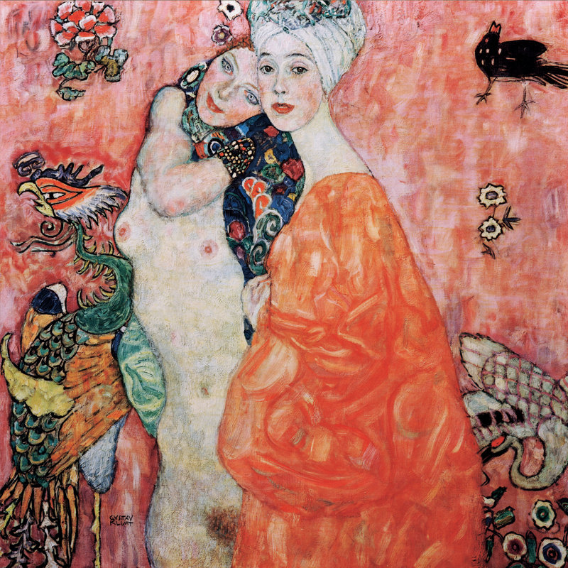 Le Amiche by Gustav Klimt - Wrapped Canvas Print, 51cm H x 51cm W