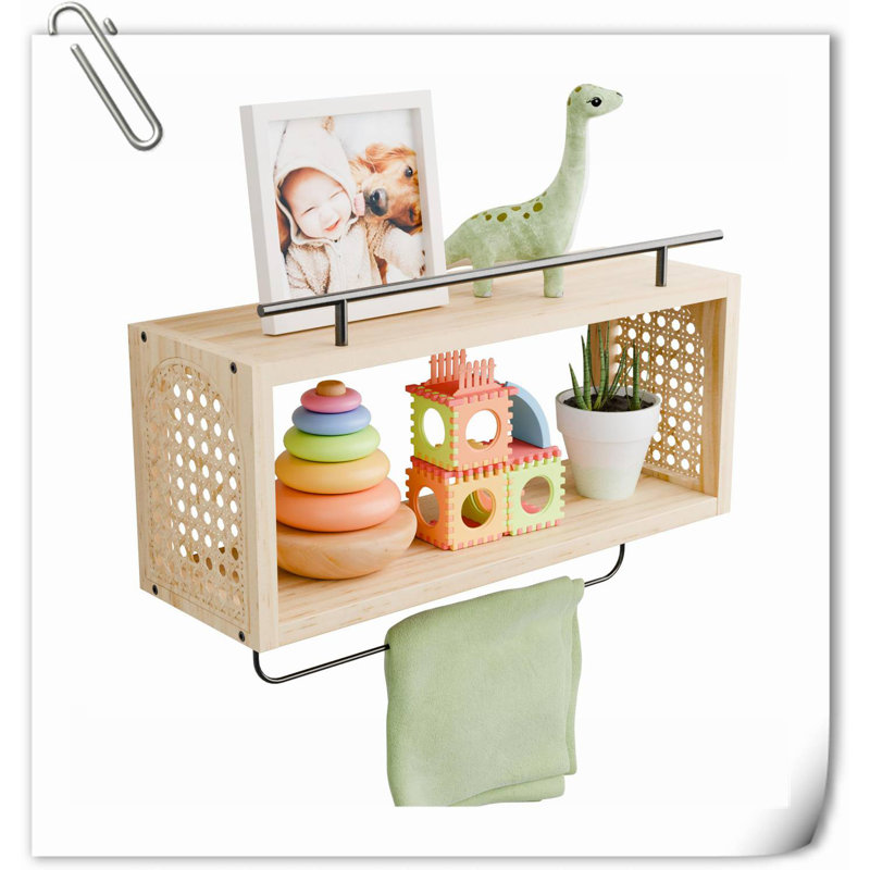 Dionna 2 Piece Wood Floating Shelf