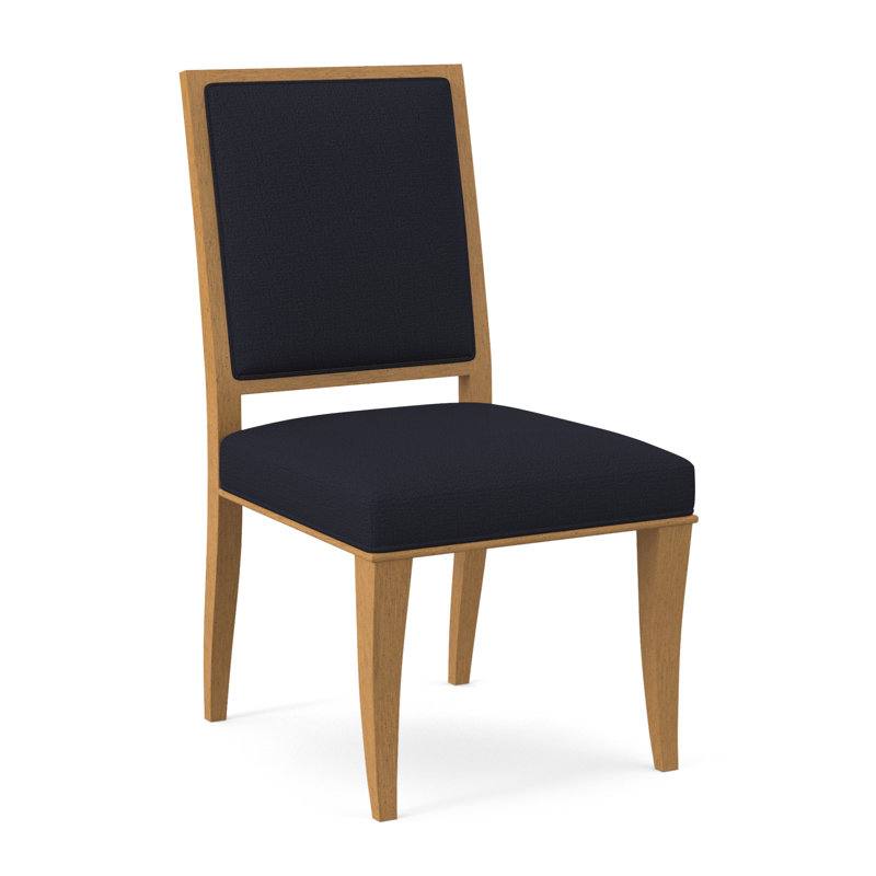 Chaise d'appoint en tissu Princeton, Ambre, Marine de Venise