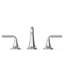 Tone Widespread Bathroom Sink Faucet, Three-Hole Bathroom Faucet with Clicker Drain, 1.2 GPM-1848768031