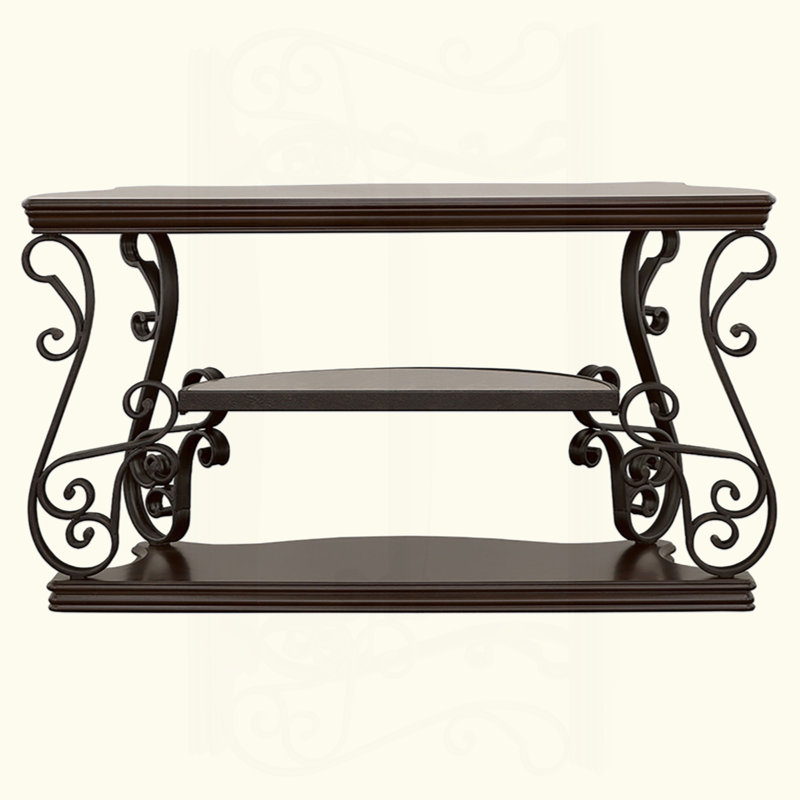 Console à 2 tablettes Gretta Merlot