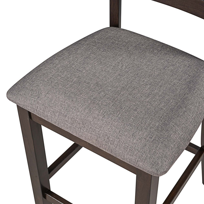 Eolus 4 - Person Trestle Dining Set, Espresso