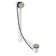 35" Cable Drive Pop-Up Bathtub Drain Trim with Poly Pipe Assembly and Rotary Overflow Cover