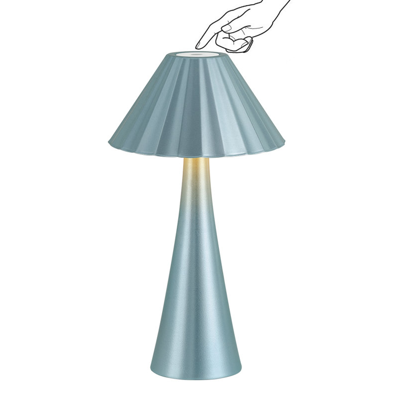 10.5" Touch-dimmable LED desk lamp with Type-C charging for bedrooms, offices and outdoors, Blue