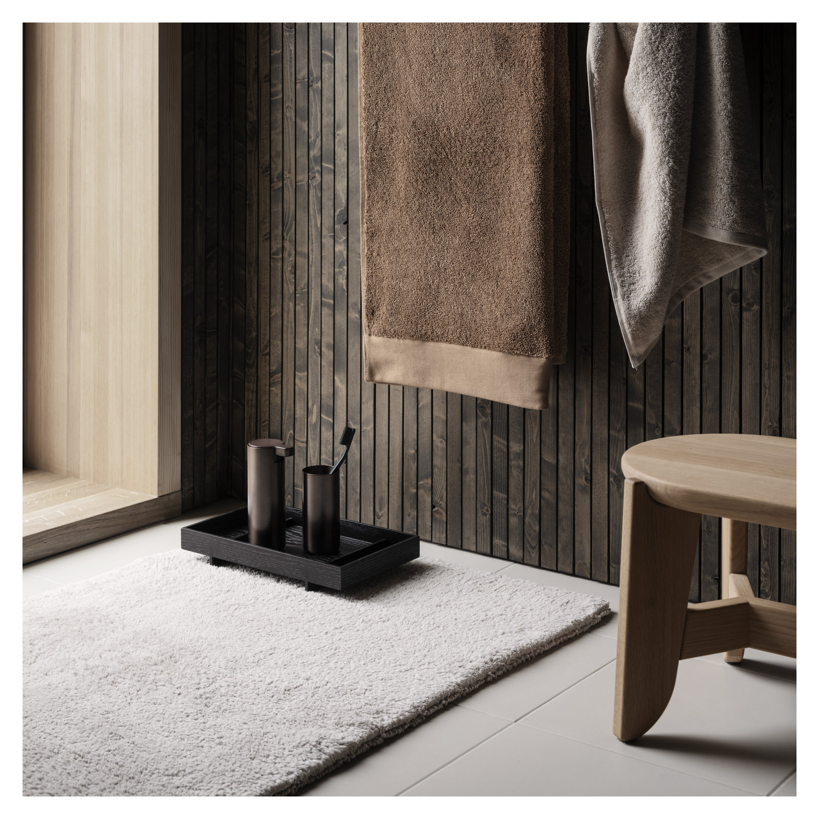 MODO Bathroom Tumbler / Toothbrush Holder, Burned Metal