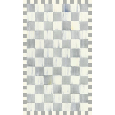 Sterling Checkered Washable Rug