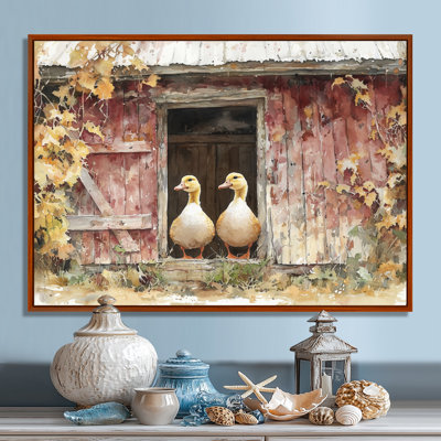 Dunsford Ducks Portrait At The Farm II - Duck Wall Art Decor