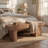 47" Solid Wood Bench, Rustic Farmhouse Heavy Duty Entryway Bench, Dining Bench for Living Room, Hallway, End of Bed-126618676