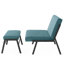 Fauteuil rembourré de 24 po de largeur avec tabouret Kristiane-1117269541