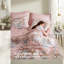 Ensemble de literie pour grand lit d'inspiration rétro, polyester respirant, motif floral, confort toutes saisons