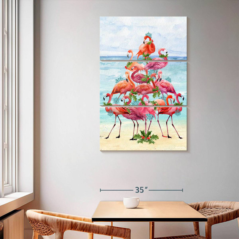 Flamants de Noël Brampt Coastal II, H 65 po x l 42 po