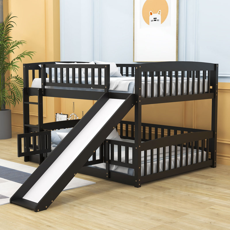 Keeble Full Over Full Standard Bunk Bed, Espresso