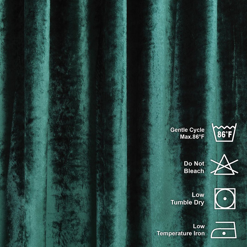 Solid Colour Kitchen Curtain, 21 Emerald, 60 H x 100 W cm