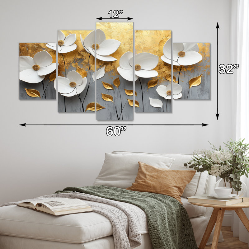 Hecht - Poppy Wall Art - ensemble d'art mural traditionnel