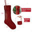 Ensemble de 6 bas de Noël torsadés colorés de 18 po, bas de Noël tricoté pour Noël, bas de Noël grand tricoté