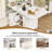 47" Wood Folding Dining Table With Storage Rack And Cabinet,Removable Entryway Table With 6 Wheels,Marble Kitchen Island,Side Table And Coffee Table Versatile Table Space Saving