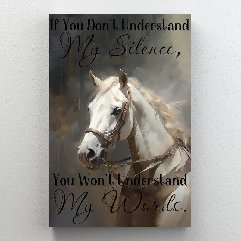 If You Don't Understand My Silence, L 24 po x H 36 po x P 1,25 po