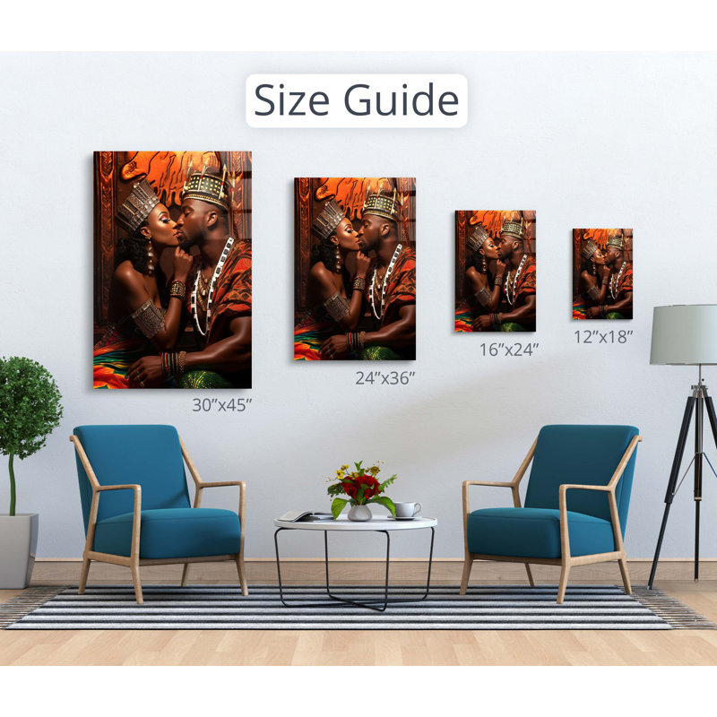 " African Love ", 36" H x 24" W x 1" D