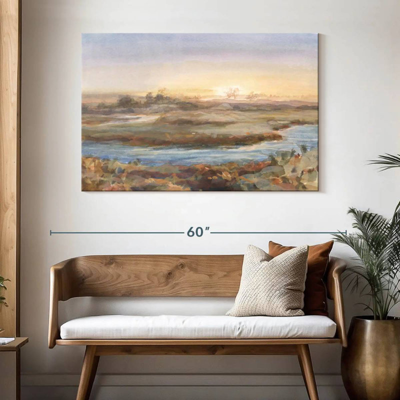 Avery River At Dawn, 32" H x 48" W