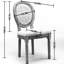 2 sièges de salle à manger de style français, tissu en lin gris, structure en bois massif, coussin en mousse, capacité de charge allant jusqu'à 300 lb de 2 chaises de conception et de structure-261683643-261683640