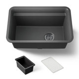 Cairn 27-1/2 in. X 18-5/16 in. X 12-5/8 in. Undermount Utility Sink
