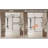 Frameless Shower Door 56-60 "W X 60" H, 1/4 "(6 Mm) Clear Tempered Glass, Explosion Proof Film, Stainless Steel Handle-120984726