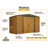 Woodridge Steel Storage Shed Woodgrain-105852757
