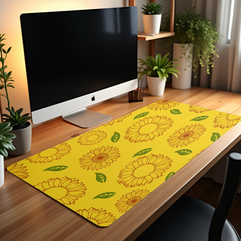 Polyester Desk Pad, 14.4x12.1