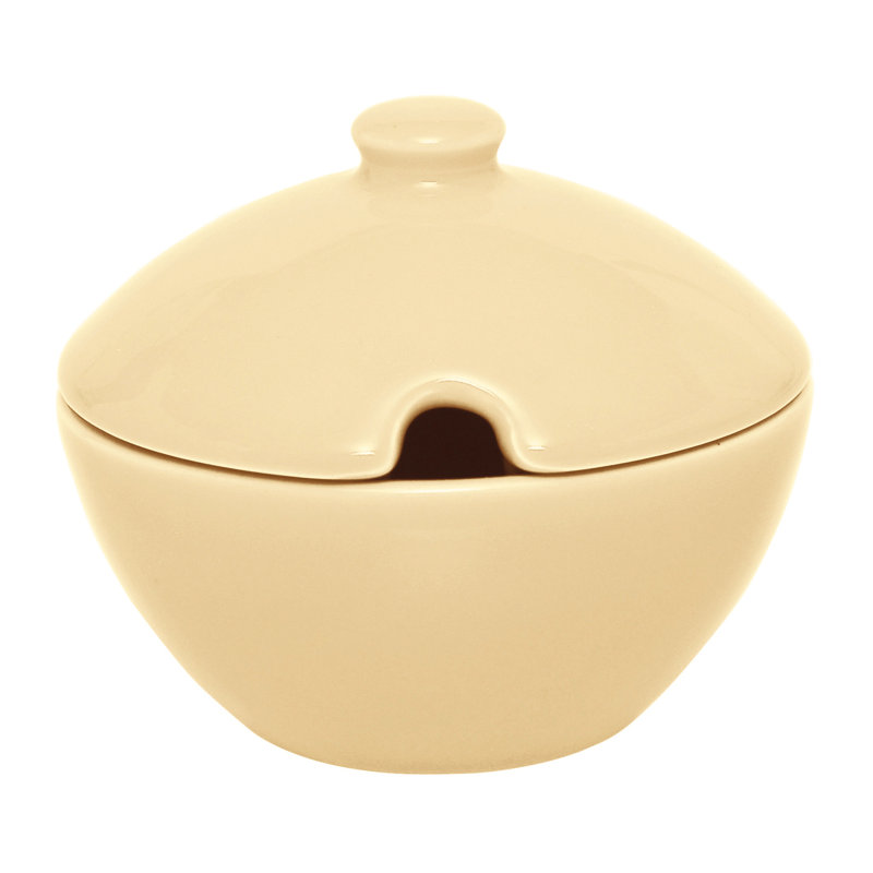 Trendy Cheese/Sugar Jar, Cream