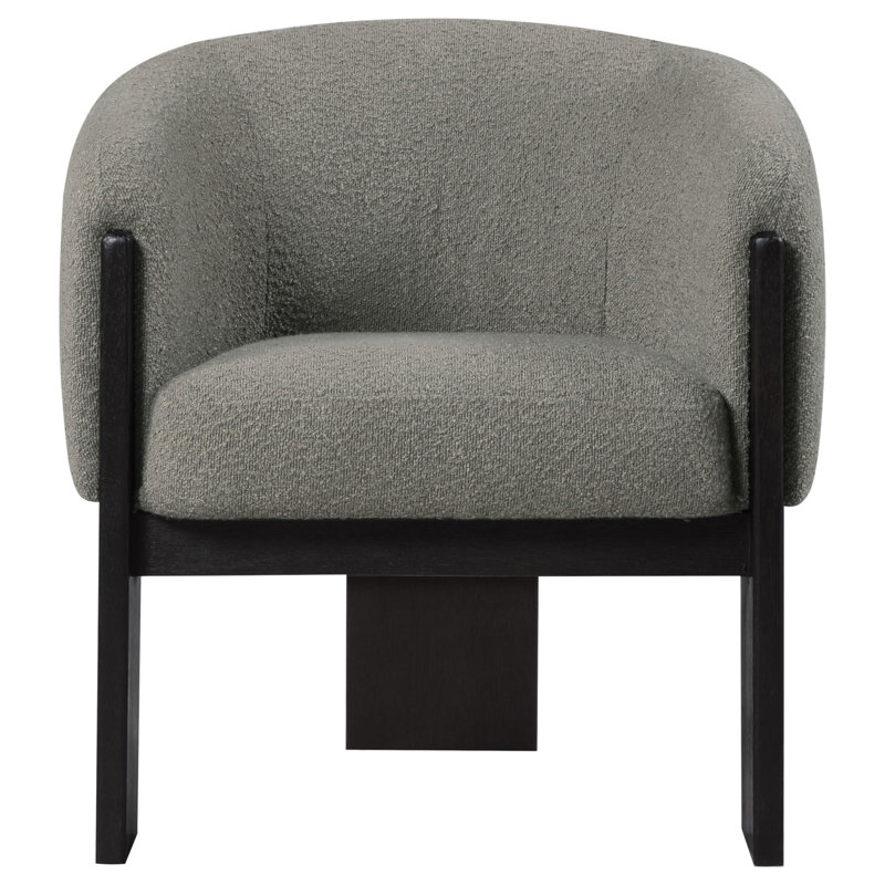 Fauteuil d'appoint rembourré brun Maciel