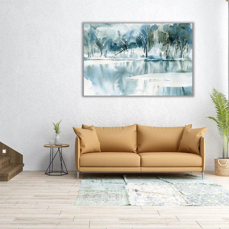 «Blue Reflections», reproduction d'art sur toile, H 40 po x l 60 po