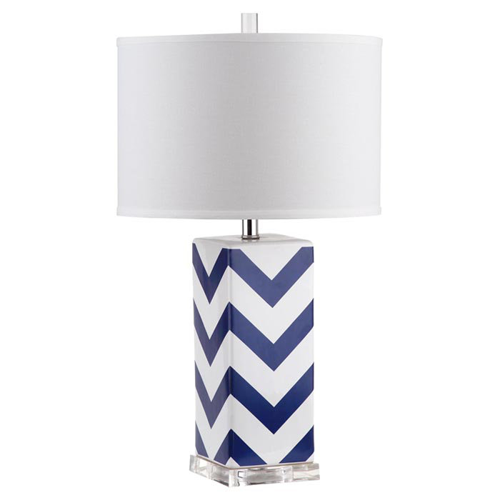 Betria Ceramic Table Lamp, Navy