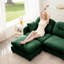 Three - Modulaire modulaire, tissu chenille doux, design élégant et ergonomique et coussin pour les espaces de vie avec sièges