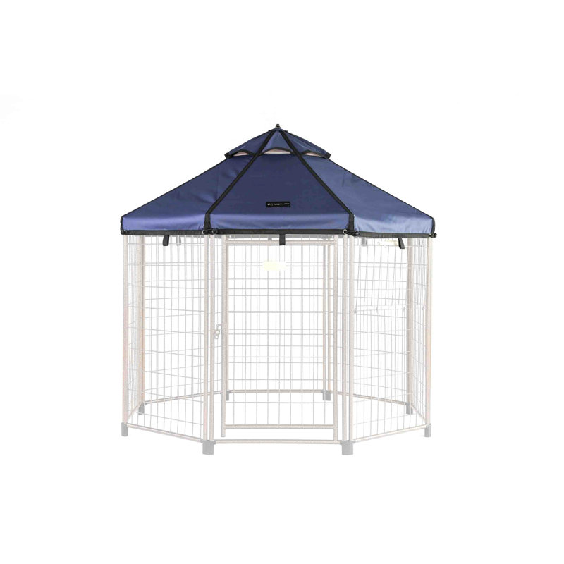Cobalt Blue Polyester 8 ft. Pet Gazebo Canopy Cover