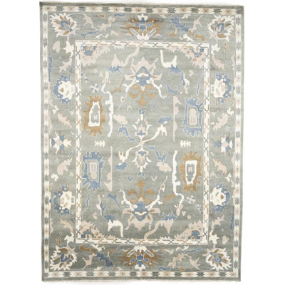 Colorfast Floral Handmade 10x14 Oushak Chobi Oriental Rug