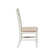 Chu Linen Slat Back Side Chair in White