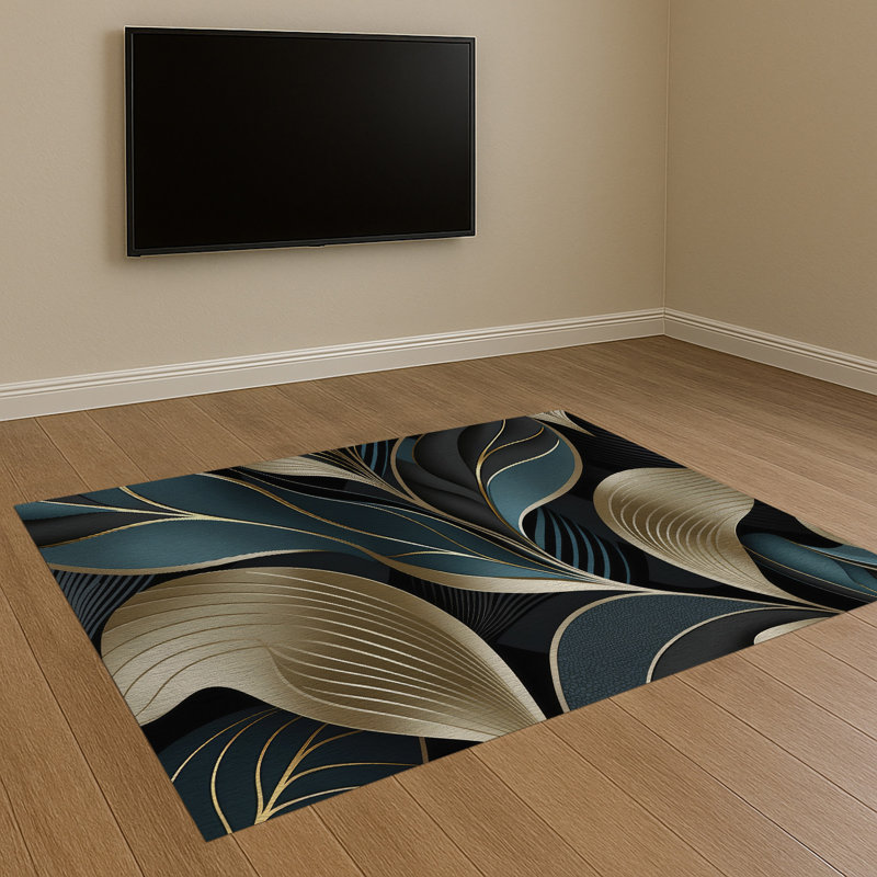 Abstract Area Rug, Runner 70 x 140 cm