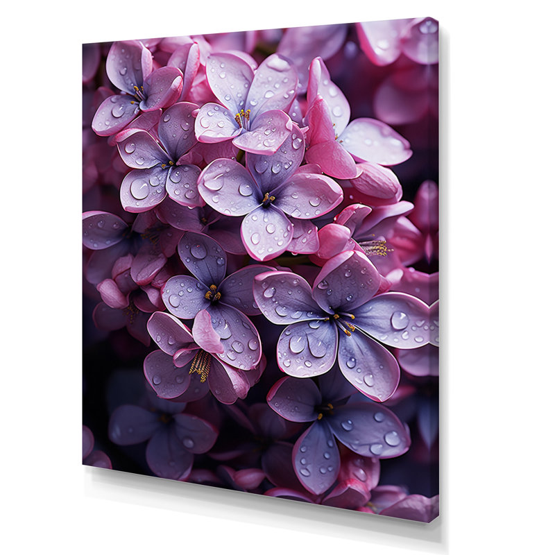 «Flowers Whispering Lilacs» sur impression sur toile, H 40 po x l 30 po x P 1,5 po, Toile tendue