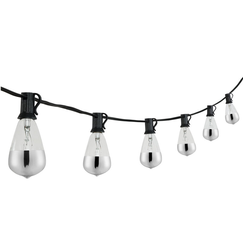 Outdoor 10 - Bulb 120'' Plug-in String Light, Black