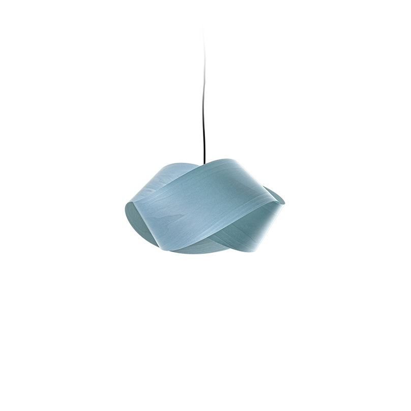 Nut Single Light Pendant, E26, Black, Sea Blue