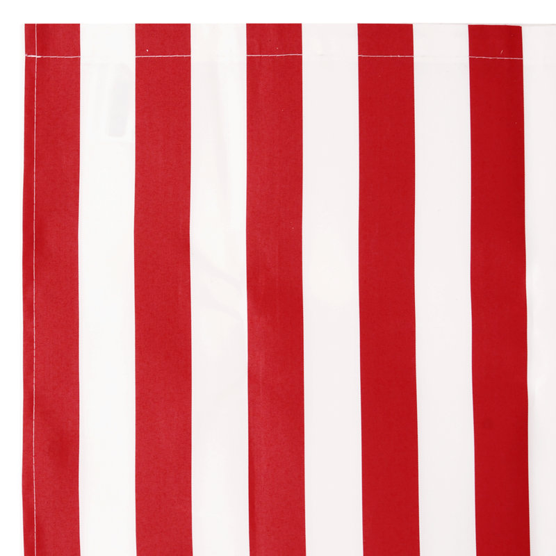 17 Stories Polyester Cover Retractable Patio Awning, 230 cm W x 195 cm D, Red/White Striped