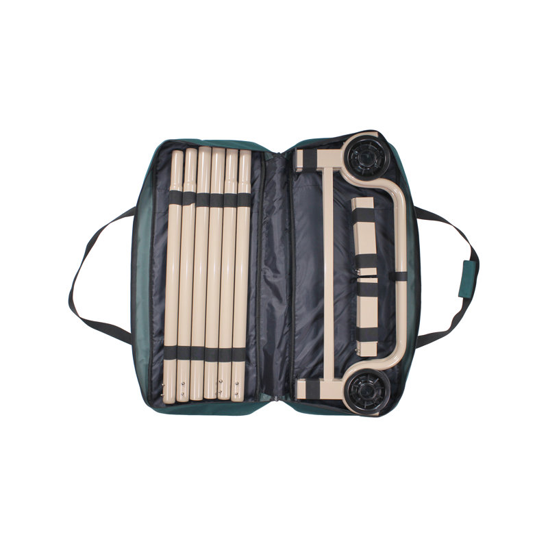Green Adjustable Height Portable Camping Cot with Steel Frame