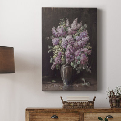 Vintage Floral Print CCLXVIII -Gallery Wrapped Cavas
