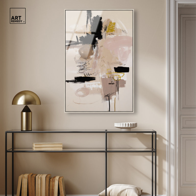 «Obsidian Layer II», reproduction murale encadrée par Art Remedy, cadre argenté, 24 x 36, 37"H x 25"W, Silver Frame