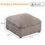 Repose-pieds carré standard de 25,2 po de largeur et minimaliste-1376162390