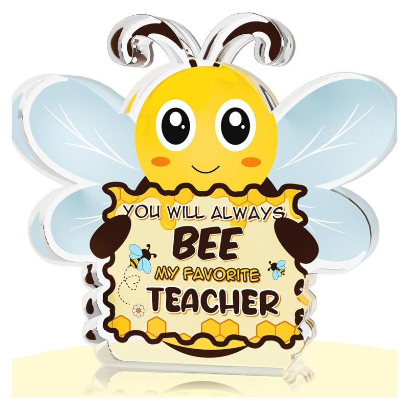 Presse-papiers Bee Crystal Teacher Appruation 6 pouces