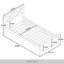 Lit plateforme en bois blanc-609516705