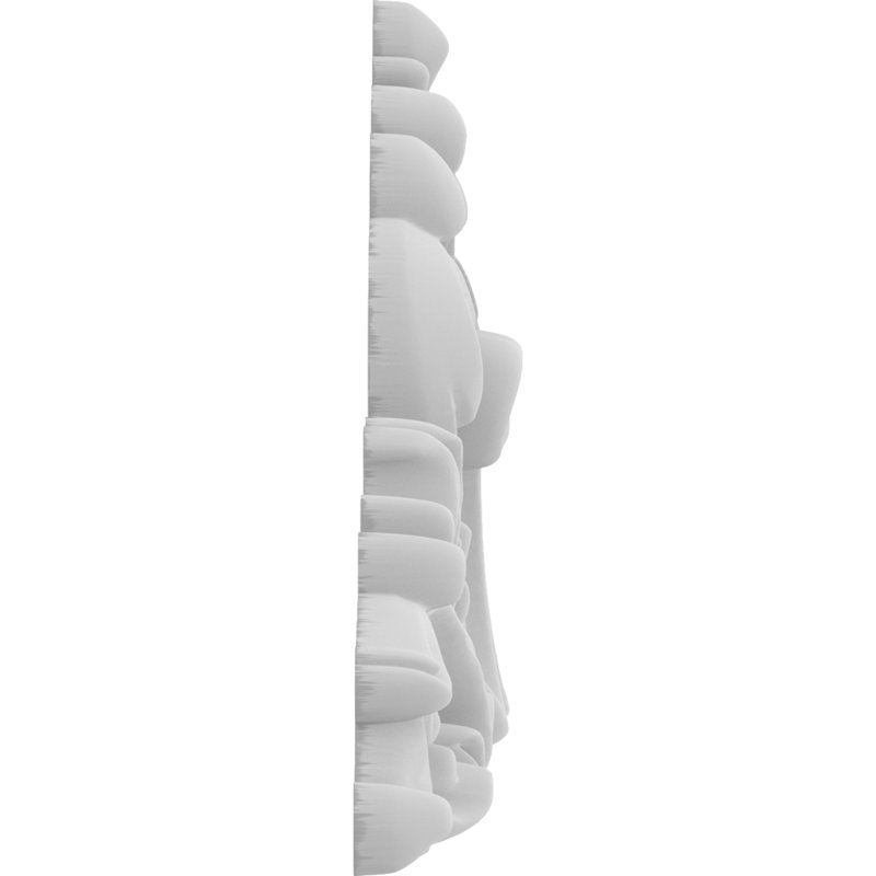 Rosette Edgerton, H 2 po x l 4 po x P 0,38 po